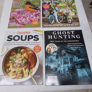 Lot of 4 magazines Birds & Blooms, Southern Living Spring Style, Soups, Ghost Hu